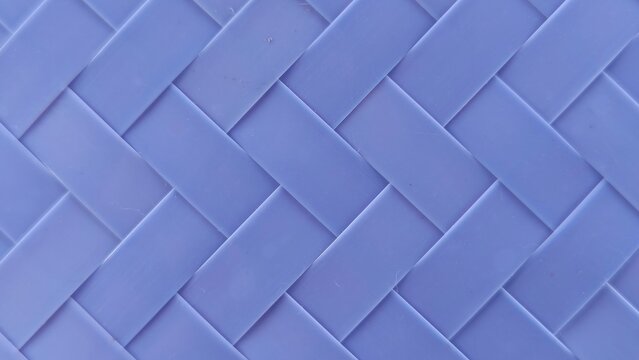 Blue Plastic Weave Pattern Texture &ndash; Seamless Basket Material Background for Graphic Design