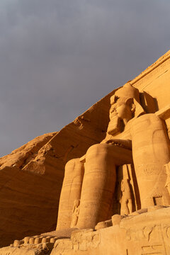Massive Statue at Abu Simbel Egypt