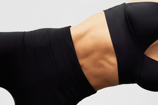 Young woman practicing fitness and wellness lifestyle indoors