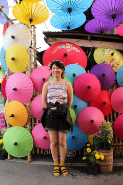 Person in Umbrella Alley