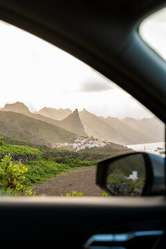 Roadtrip view north Tenerife village
