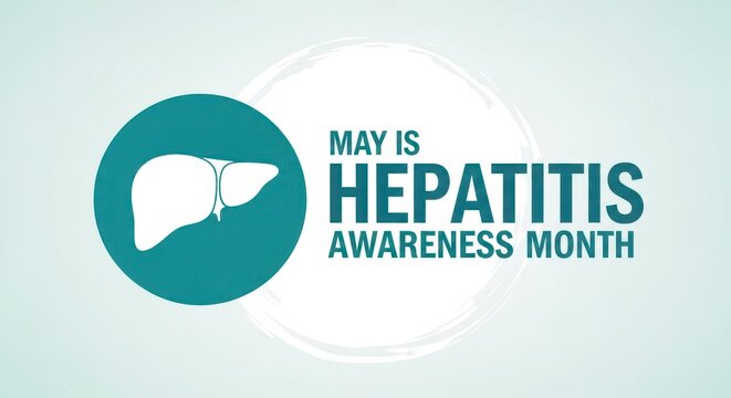 May designated as hepatitis awareness month with a liver graphic