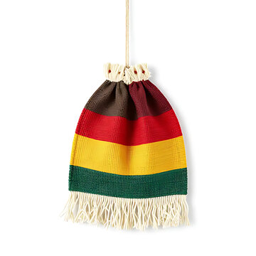 minimal kwanzaa decor object isolated on white background