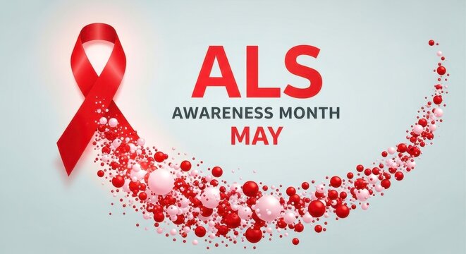 Awareness campaign graphic for als during the month of may
