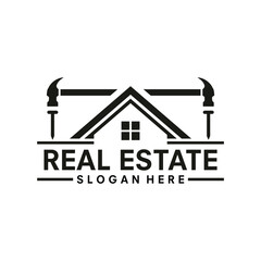 Fototapeta premium real estate logo vector template illustration