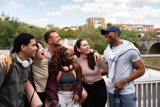 Group of friends enjoying outdoor time together