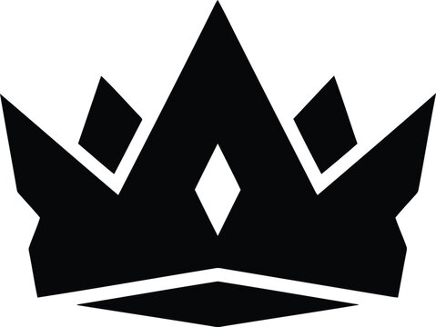 black crown logo vector graphic royalty symbol