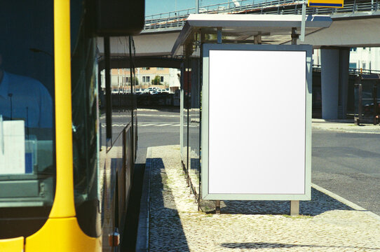 Blank Bus Stop Billboard