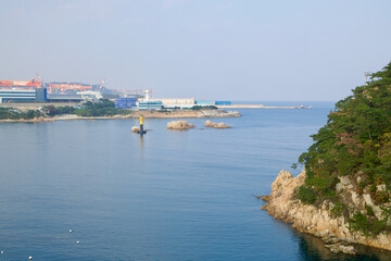 Fototapeta premium Beacon and Islets off Daewangam