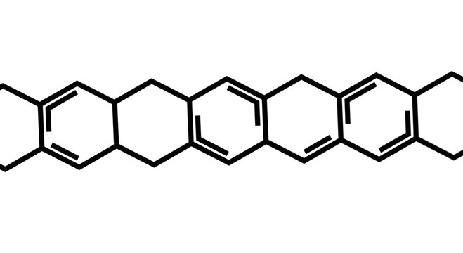 Linear Polycyclic Aromatic Hydrocarbon Molecular Structure