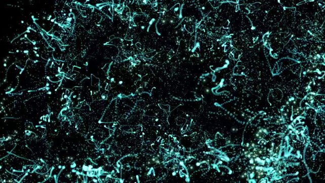 abstract green background with particles motion video move. abstract pattern texture video