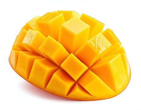 Delicious and Freshly Cut Mango Ready to Eat.