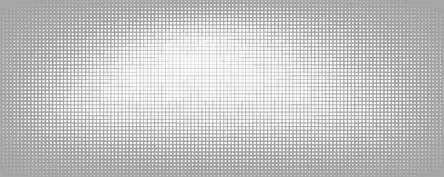 Silver disco ball background pattern. Abstract shining halftone mosaic texture. Night club party glitter pattern. Vector