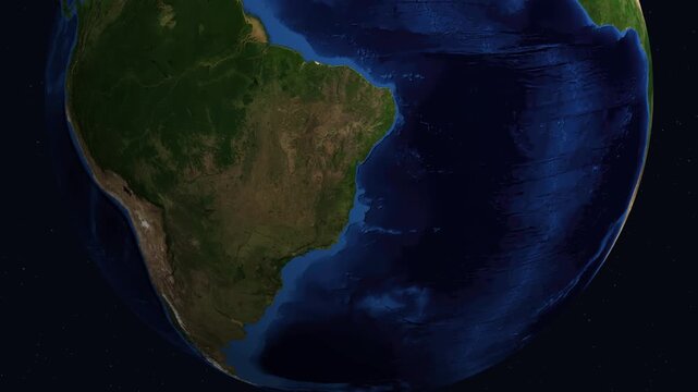 Satellite Zoom from Space to Nuku'alofa Tonga at Night