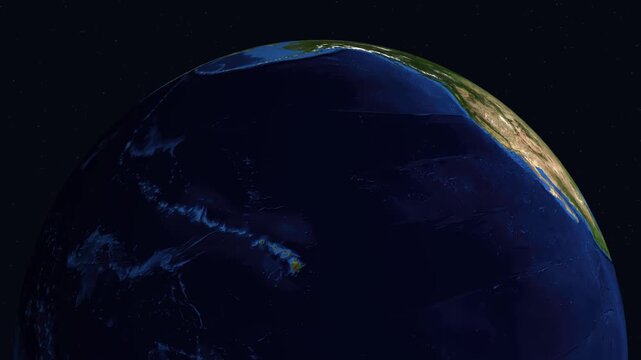 Satellite Zoom In To Dushanbe Tajikistan From Space At Night