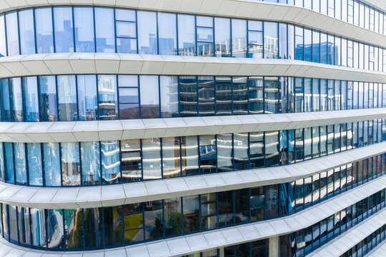 Modern Glass Office Facade
