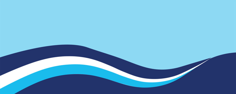 Gelombang laut berlapis ilustrasi latar belakang vektor dan ilustrasi vektor pantai laut eps 10.