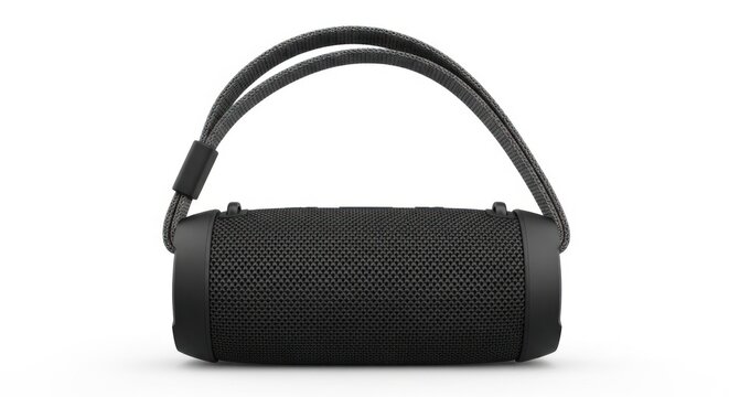 Portable Bluetooth Speaker with Fabric Grill and Handle