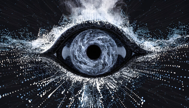 close up of an abstract eye background