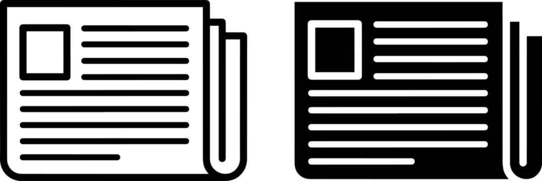 Contrast between traditional and modern newspaper designs in black and white graphics