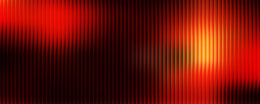 Red Abstract fractal glass vector background with sunset gradient. Bright fiery glow,vivid summer glow, warm energy lines, Melting effect , geometric texture, vibrant decorative illustration