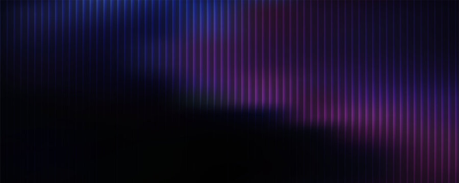 Abstract Glassy Purple and Blue Gradient Light on Dark Background