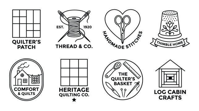 Quilters patch thread and co thimble home handmade stitches quilt crafts.