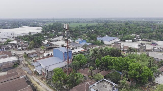 Professional drone flight over a broad landscaped boulevard featuring moving vehicles, organised city design, and modern urban infrastructure. Excellent for documentaries, construction, transportation
