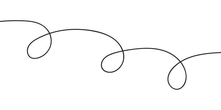 abstract simple black spring line design.
