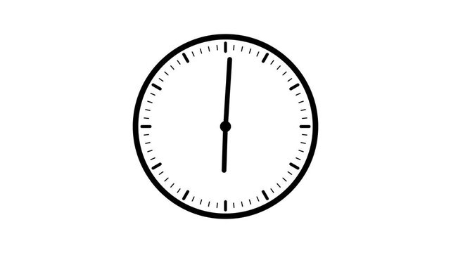Dynamic Clock Face Animation with Rotating Hands and Circular Progress Loading Bar Overlay, Concept of Time Progress and Task Completion , white background.
