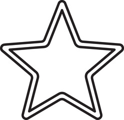 Obraz premium Star shape icon symbol graphic design element five pointed