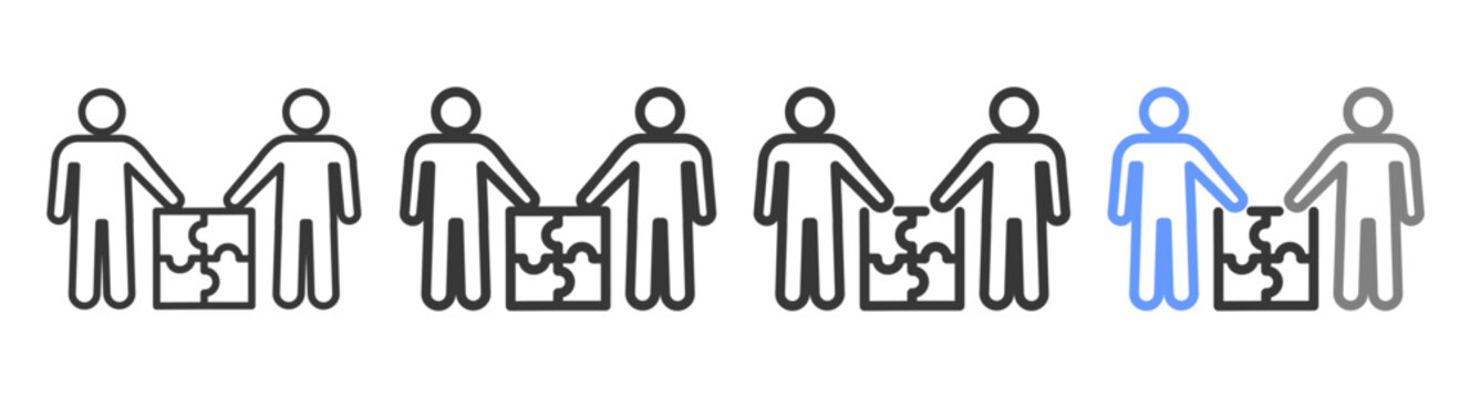 The Ultimate solving Styles with Variations Line of icon set vector illustration