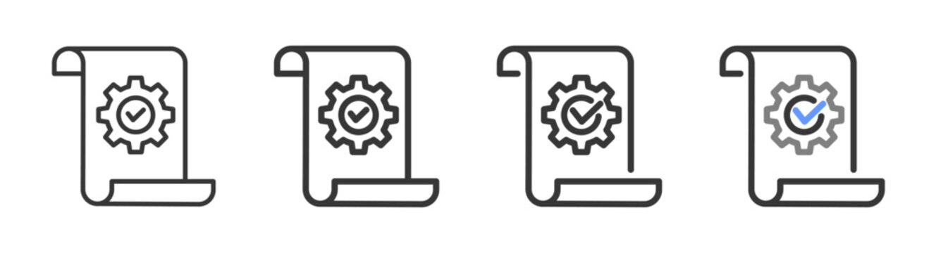 The Ultimate requirement Styles with Variations Line of icon set vector illustration