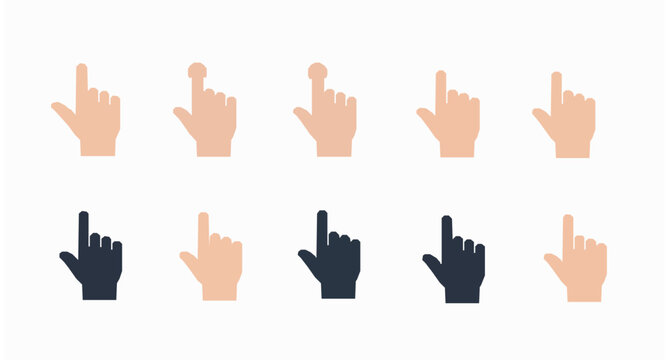 Abstract finger snap icon vector hand gesture symbol minimal UI interaction illustration isolated on white