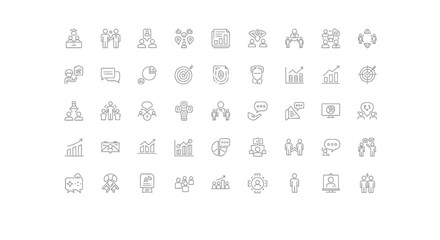 A collection of various icons representing different concepts and objects. © Sentimental Visual