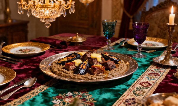 Luxurious Turkish Hunkar Begendi Sultan's Delight Dish