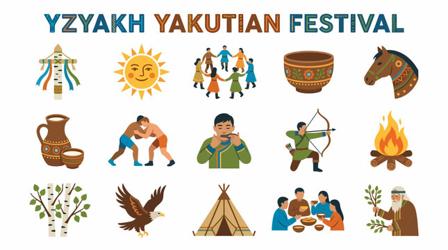 Ysyakh Yakutian Festival Icons: Culture, Tradition, Celebration