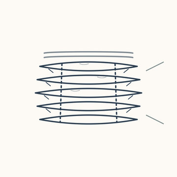 A drawing of a spiral