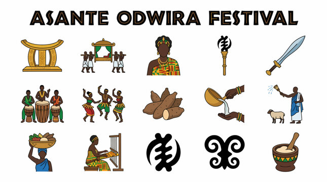 Asante Odwira Festival Icons: Culture, Tradition, Ghana