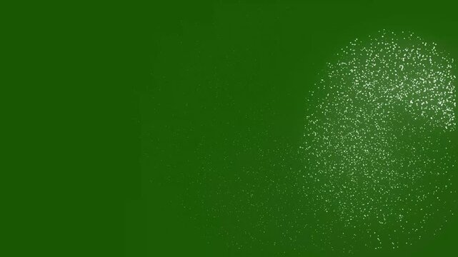 Glitter light trail animation 4k ultra hid sparkling magic comet tail with shining dust particles glowing star twinkle effects seamless green screen background for video editing and overlay