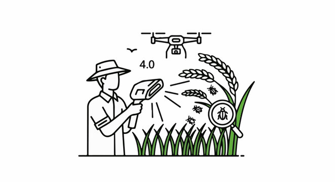 Farmer uses technology to inspect crops for pests