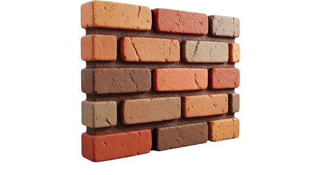 Multicolor Brick Wall Texture