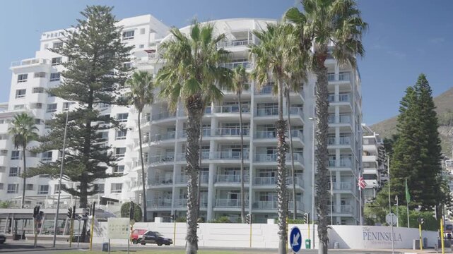 Holiday apartments in a coastal town.