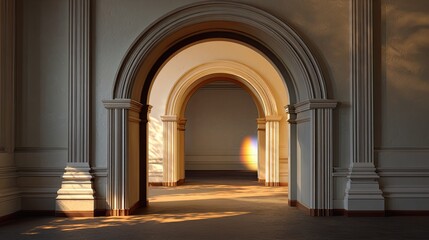 Fototapeta premium Inclusive Love Rights, Elegant Archways in an Inclusive Space