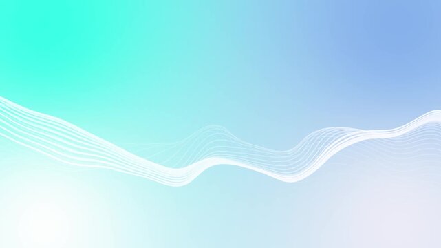 Abstract tech network connection dots. Digital technology and big data analysis background abstract blue wave background