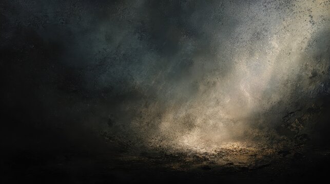 Dark moody abstract texture with gritty surface and murky shadows