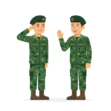vector 2 soldiers talk amicably after ceasefire 9