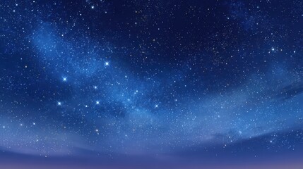 Naklejka premium Calm blue night sky with glowing zodiac symbols for a serene screensaver background
