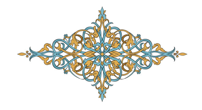 Intricate Ornate Design Element Pattern.