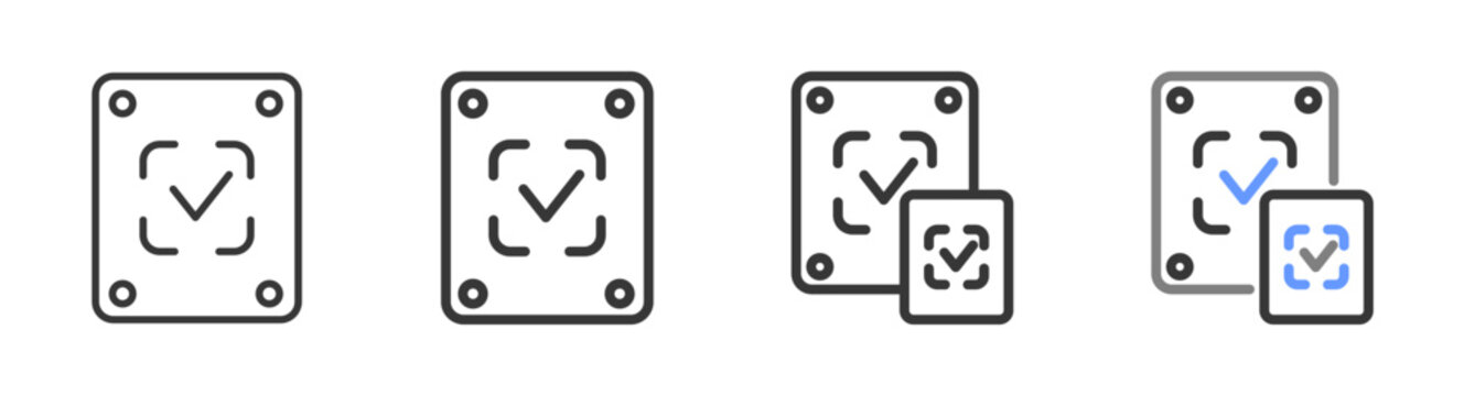 The Ultimate verifiable Styles with Variations Line of icon set vector illustration